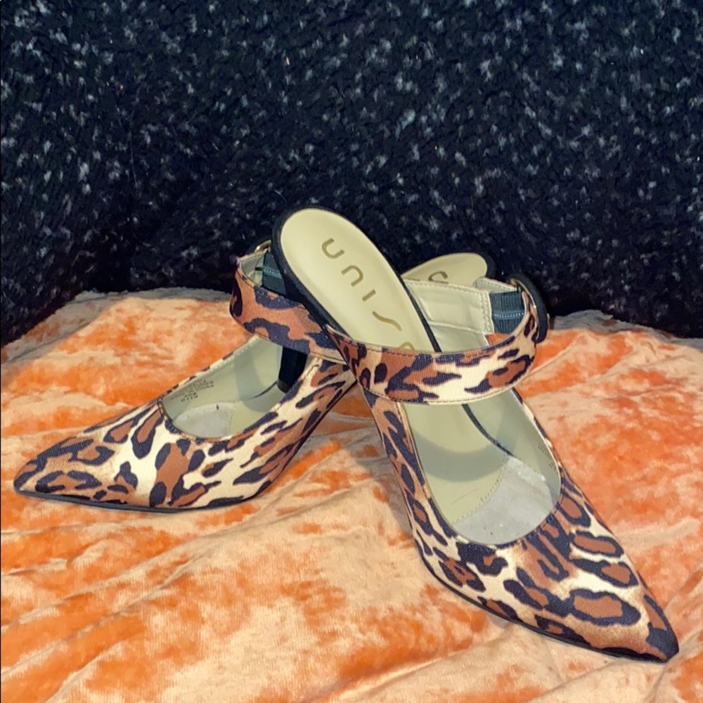 Leopard print heels